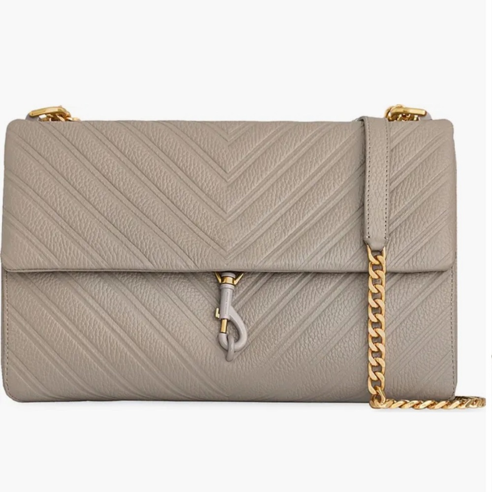 Rebecca Minkoff Taupe Quilted Crossbody Bag